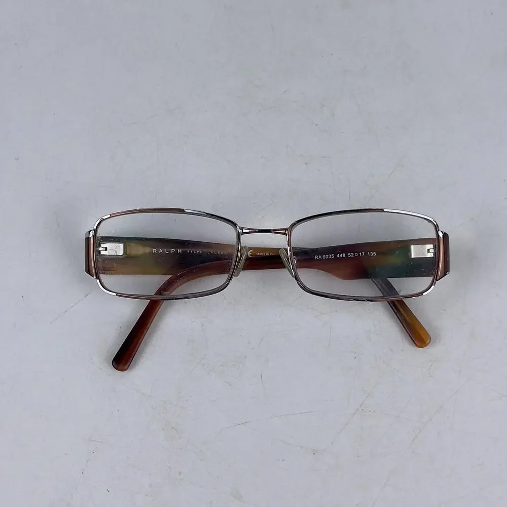 Lauren Ralph Lauren RA 6035 Womens Eyeglasses‎ Frame Brown Metal 52-17-135mm